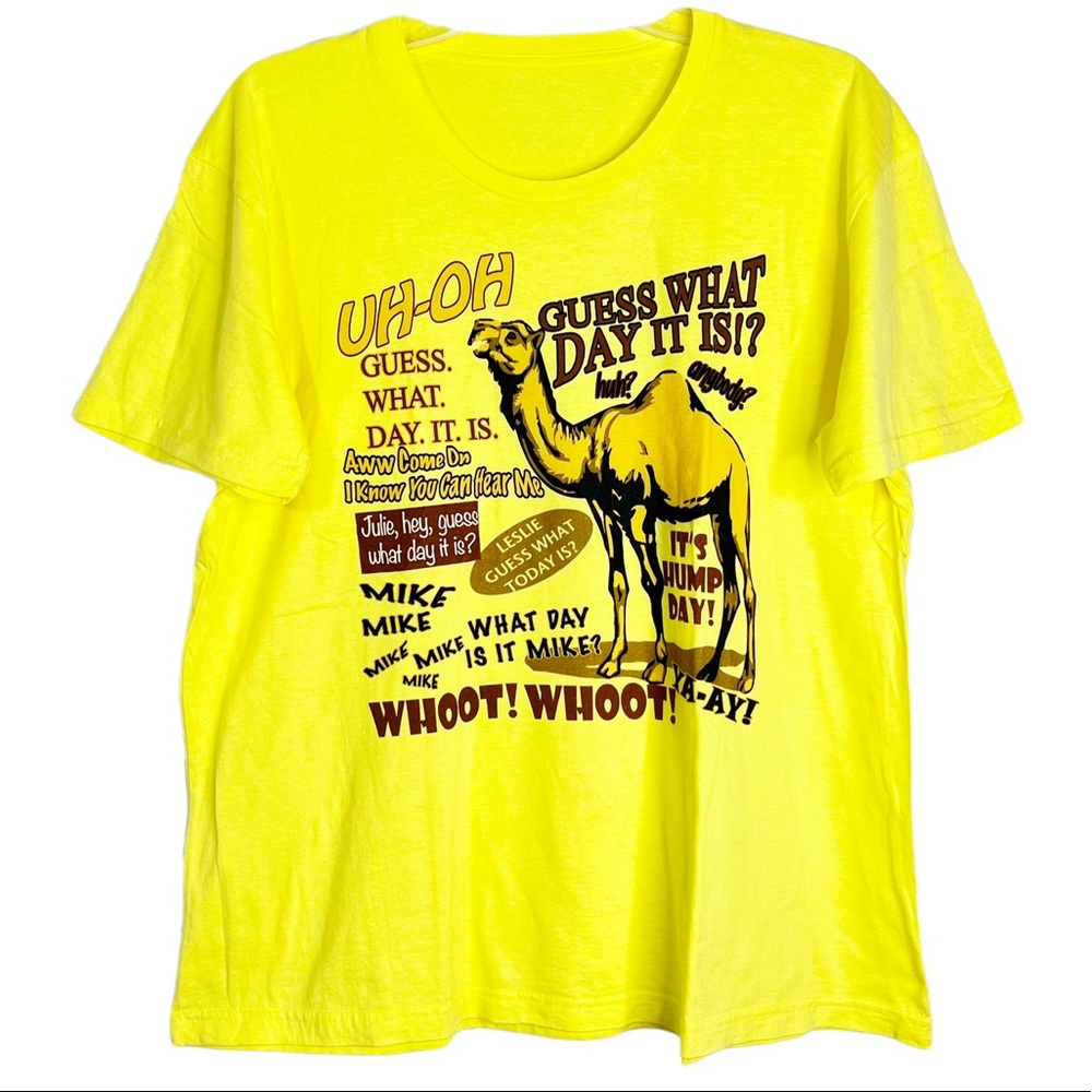 Yellow Hump Day Crewneck Short Sleeve T-Shirt Unisex Sz L/XL